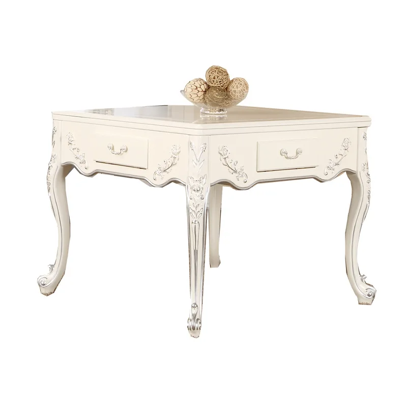 

High-grade European solid mahjong machine, automatic dining table, integrated dual-purpose household with chair, electric