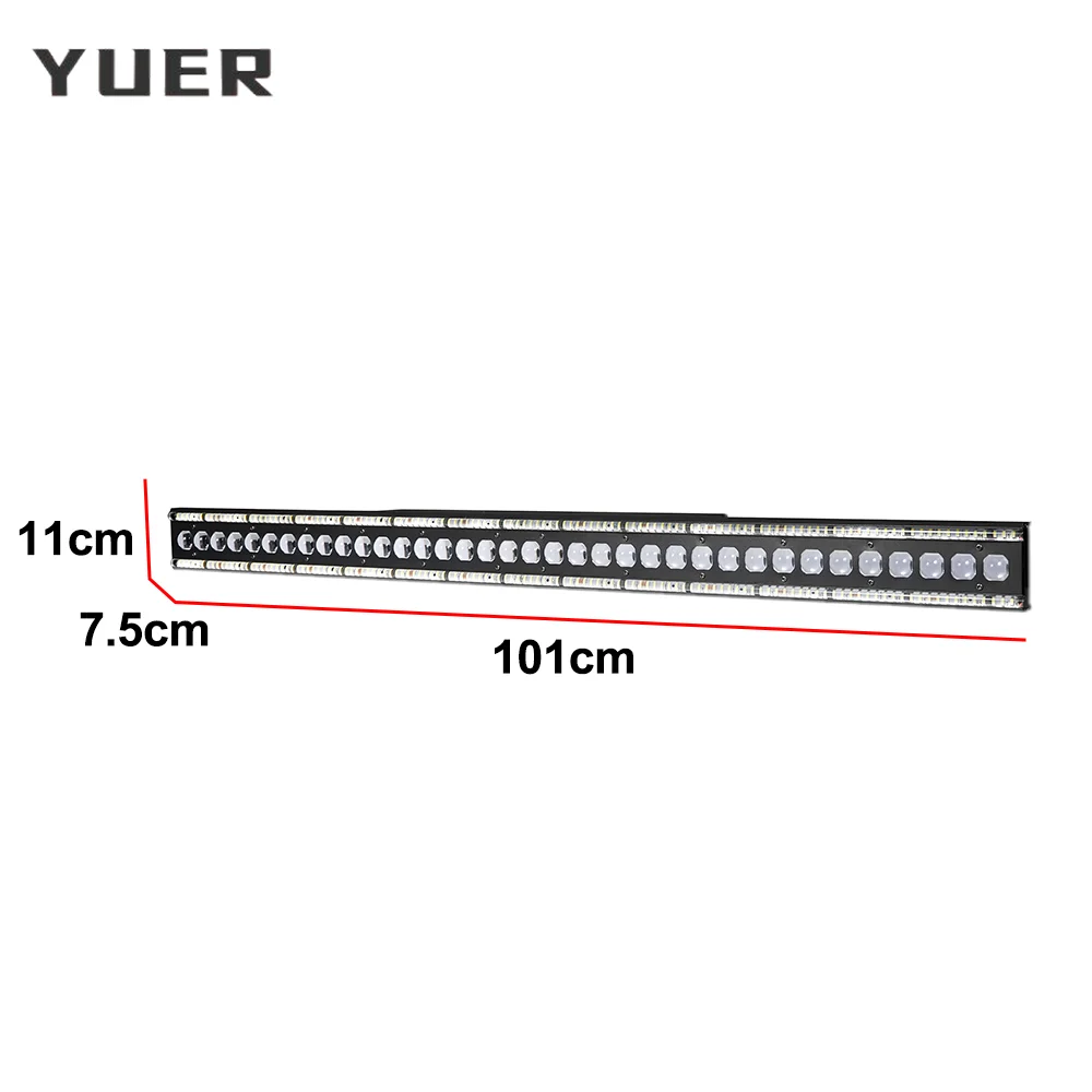 36x3W LED RGB Pixel strip Light with ring Horse Racing wash stage effect bar light DMX512 For DJ Disco Party Wedding Club Bar