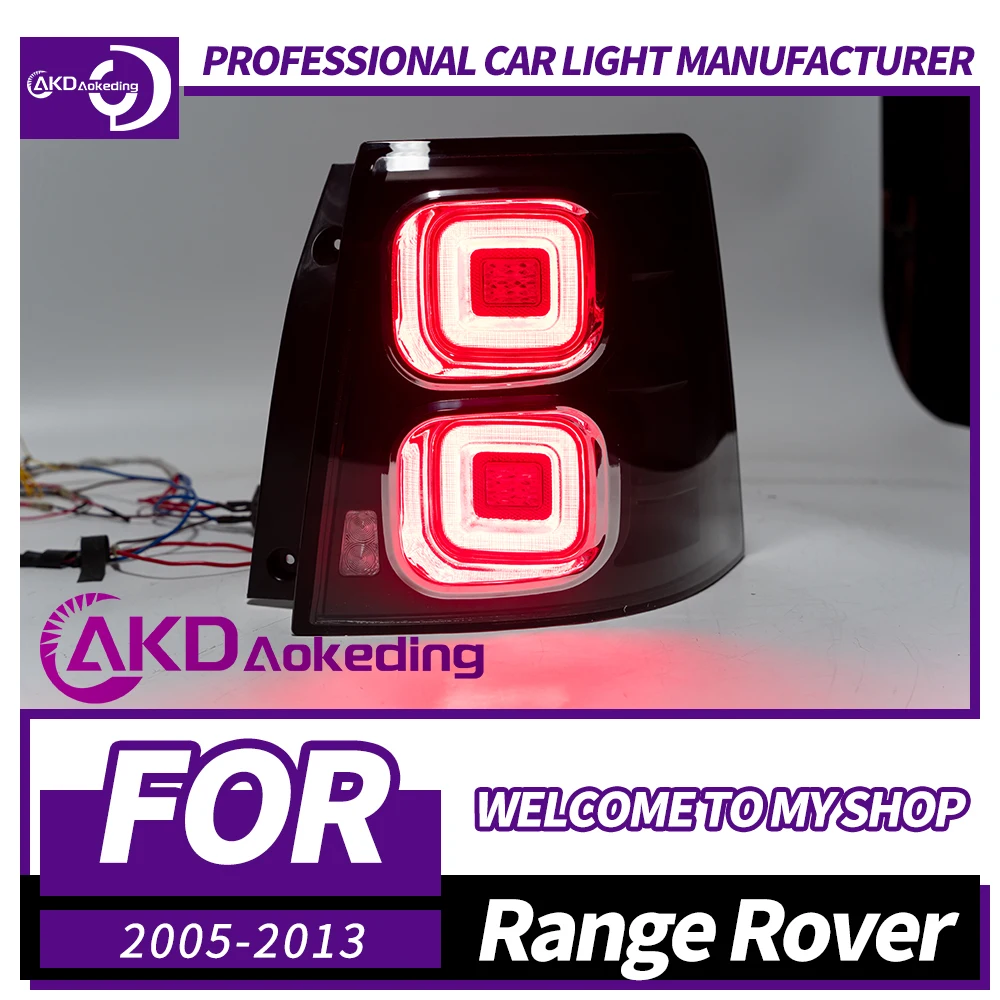 

Задний фонарь AKD для Range Rover Sport Светодиодный задний фонарь 2005-2013 Range Rover Sport Задний противотуманный тормозной сигнал поворота Автомобильные аксессуары