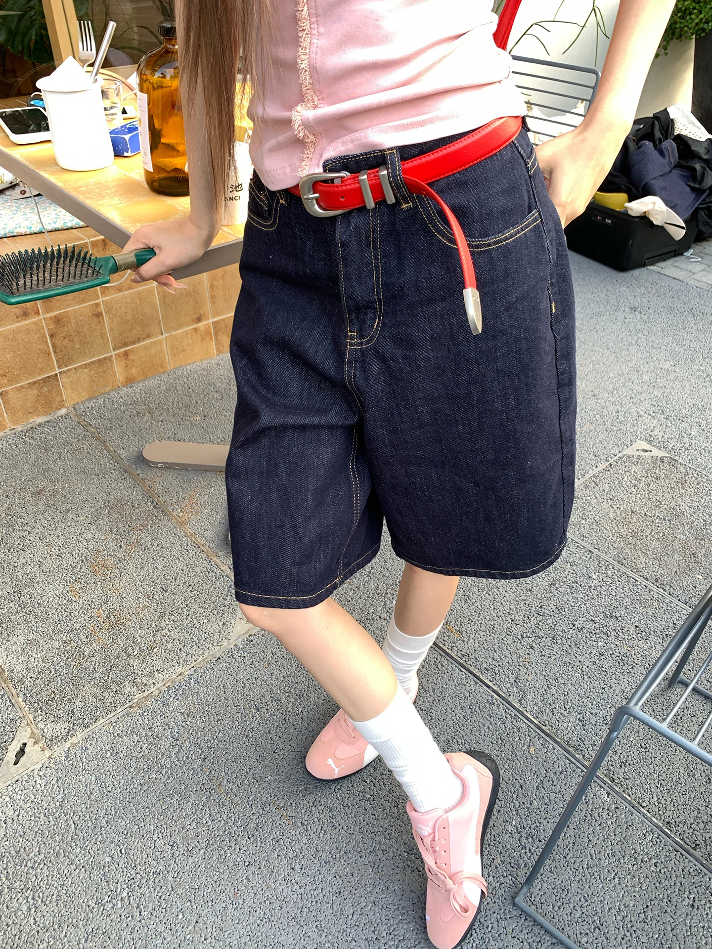 

Женские джинсы Seven Ki of Simp Slurry с высокой талией и прямыми штанинами, весна-лето, новые, укороченные, для повседневной носки