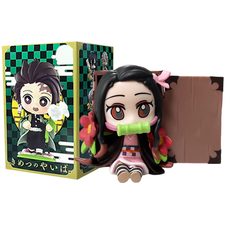 Q-Version Demon Slayer Anime Sitzende Geisterpuppe Tanjiro Nidouzi Inosuke Zenitsu Puppe Actionfigur Spielzeug Weihnachts- und Geburtstagsgeschenk – Detail 6