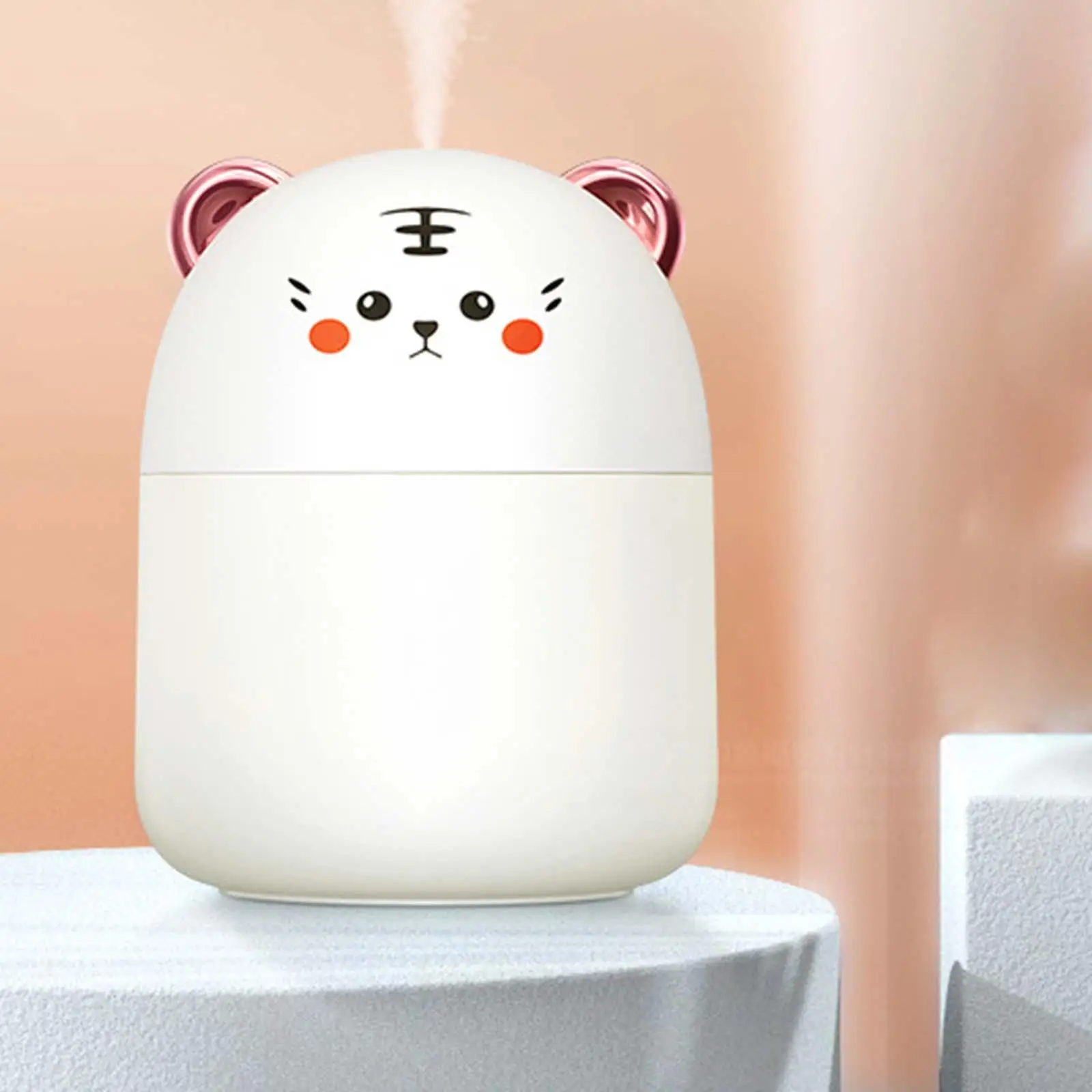 Lovely Small Air Humidifier Mini Low Noise with Night Light 250ml Home Bedroom USB Purifier Aroma Diffuser Mist Maker