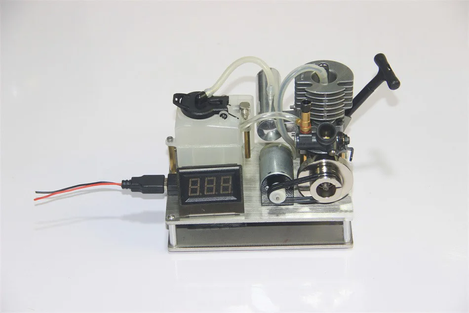 15-level Methanol Engine Modified Gasoline DIY Micro Mini Gasoline Engine DC Generator Fuel Model