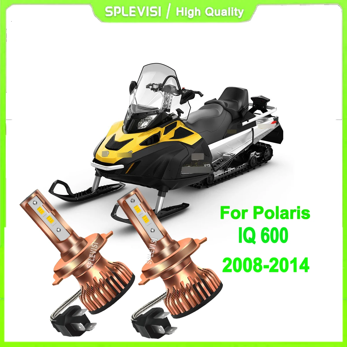 

12v H4 HS1 9003 led headlight clearer vision and safer driving experience For Polaris IQ 600 2008 2009 2010 2011 2012 2013 2014