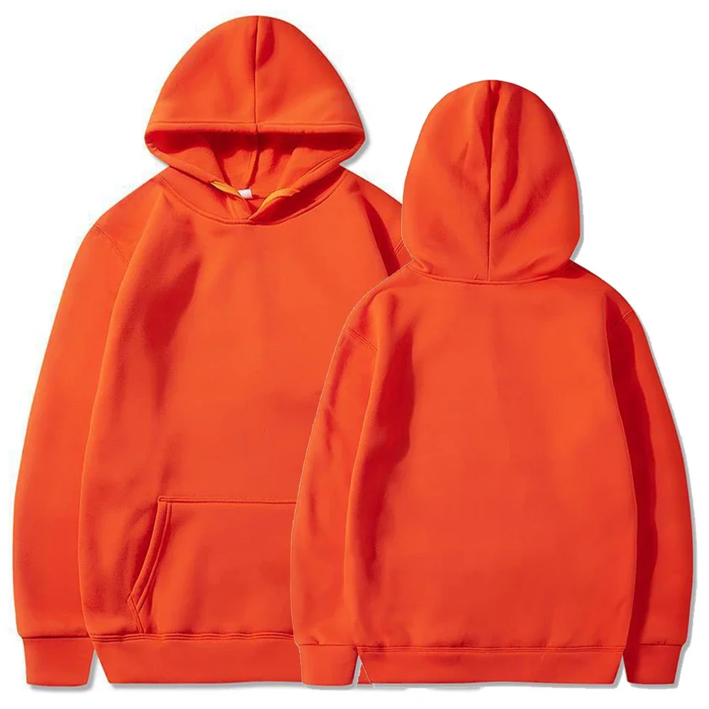 موضة عادية الصوف هوديس الرجال بالجملة عادي الأبيض كنزة قطيفة للجنسين رخيصة البلوز مع هود Polerones Para Hombre #4