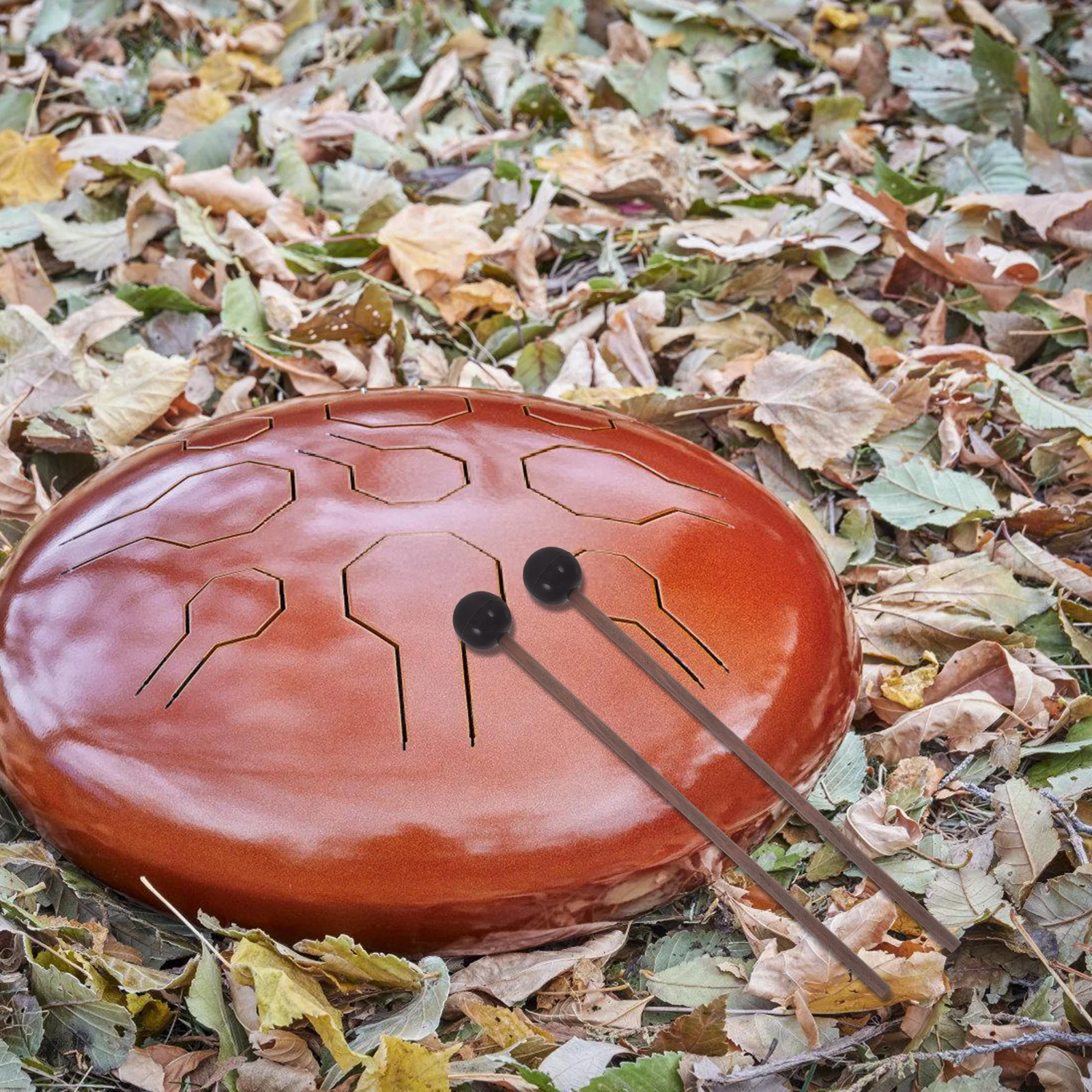 

2 Pairs Ethereal Drumstick Mallet Sticks Steel Tongue Mallets Percussion Drumsticks