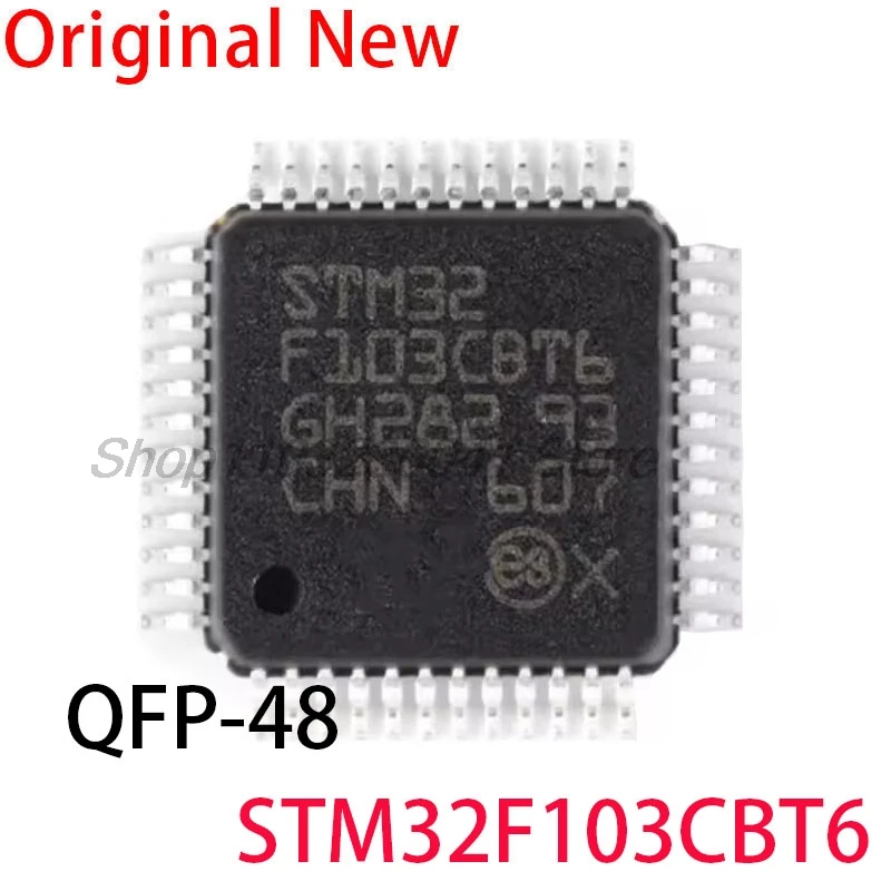 5PCS/lot STM32F103CBT6 LQFP-48 STM32F103 STM32F 103CBT6 ARM Cortex-M3 MCU 128 KB Flash 72 MHz CPU 32-bit microcontroller -MCU