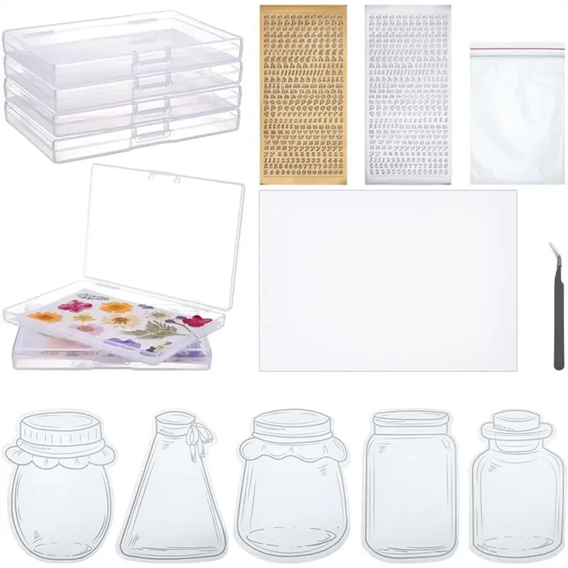 

Набор для хранения цветов A34R, 340 шт., сухоцветы для прессования, для творчества, закладок, рукоделия, для создания цветочных композиций своими руками