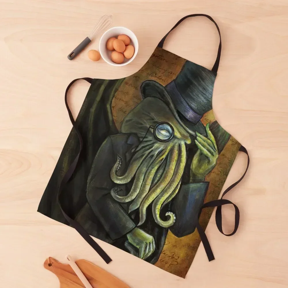 

Dapper Cthulhu Apron For Girl Professional Barber for home useful pieces Apron