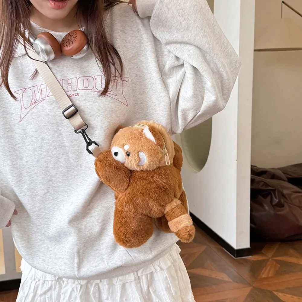 

Cute Plush Toy Puppy Crossbody Bag Doll Lamb Children Backpack Children Toys Gift Little Bear Animal Shoulder Bag Outdoor