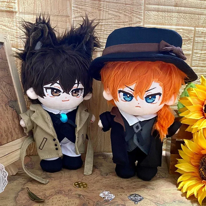 

Anime Dogs Dazai Osamu Plush Doll Nakahara Chuya Stuffed Toy Plushies Cartoon Cute Dress Up Clothing Prop Toys Small Pillow Gift