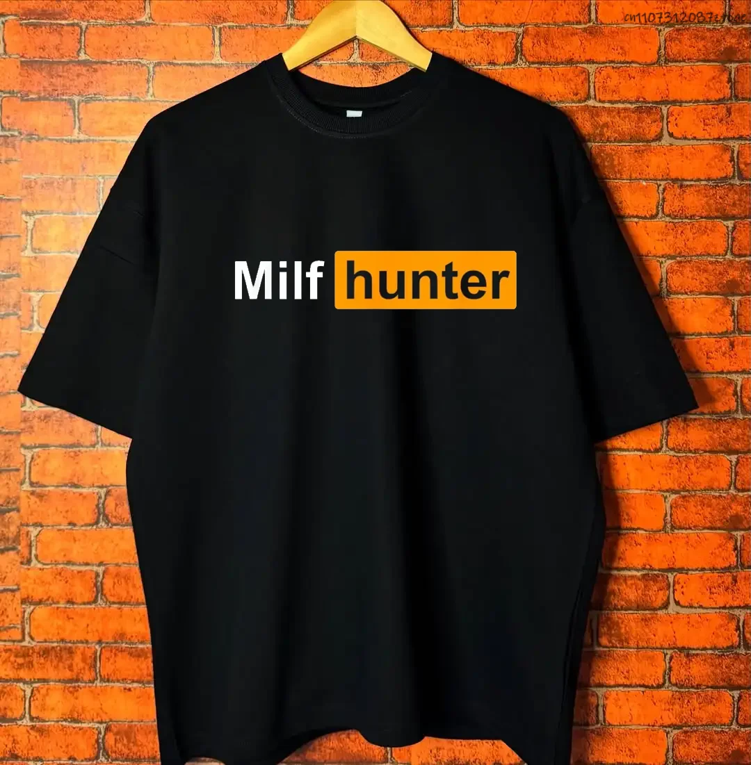 

Funny MILF Hunter T Shirt for Men Women Summer Humor Joke for Men Who Love Milfs Streetwear T-shirt Fashion Casual Couple's Tops