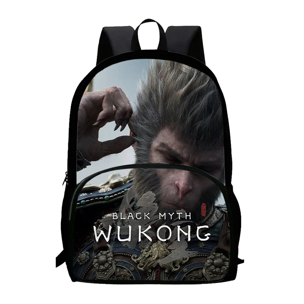 Black Myth Wukong Backpack Large Capacity Oxford Computer Bag Travel Backpack Student School Zipper Backpack