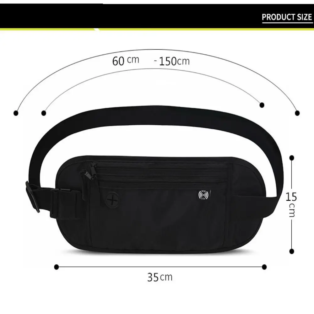 Travel Waist Pack Outdoor Sports Chest Pack Hidden Money Pouch Hidden Waist Bag Casual Bag Hidden Security Wallet Waist Pouch