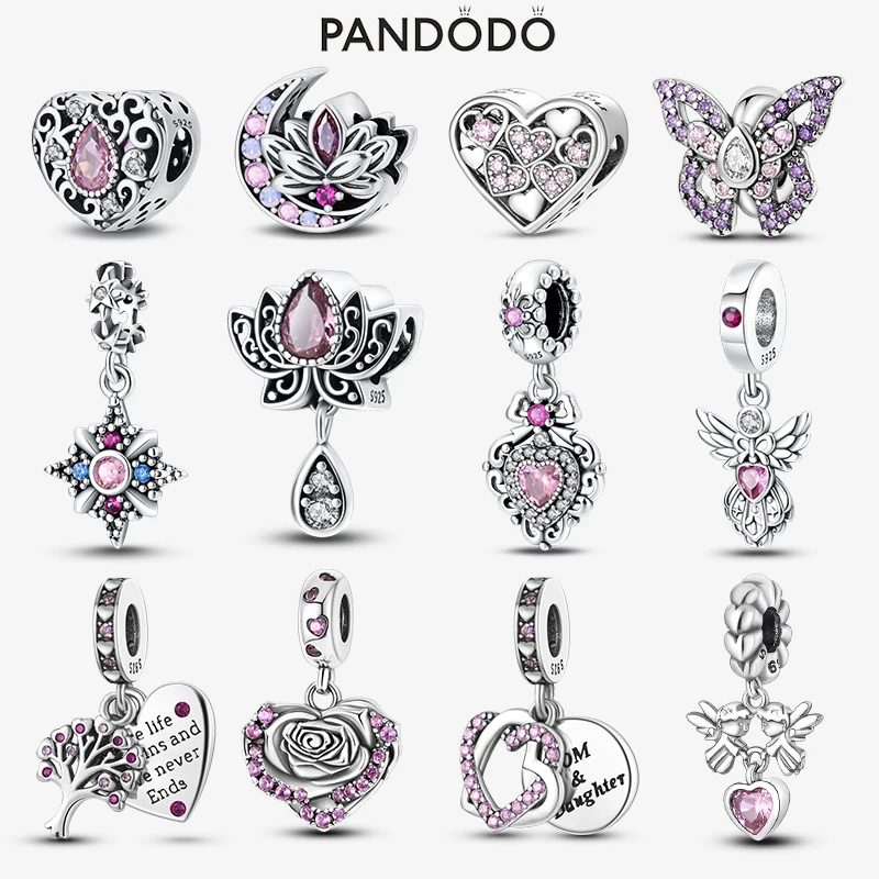 2023 Hot Sale Glow in the Dark Sea creatures Vintage Lotus Shape Charm Beads Fit Pandora Original 925 Silver Fine Party Gift