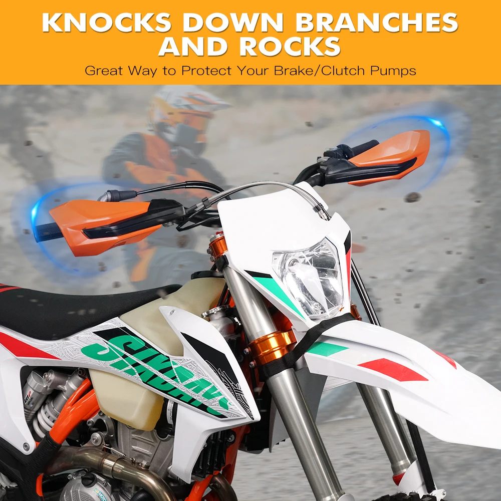 NICECNC Lenkergriffe, Handprotektoren für KTM EXC 300 EXC-F 350 2014-2023 EXC 380 SX 125 SX-F 450 XC XCF 500 XCW SIX DAYS, Motorradzubehör
