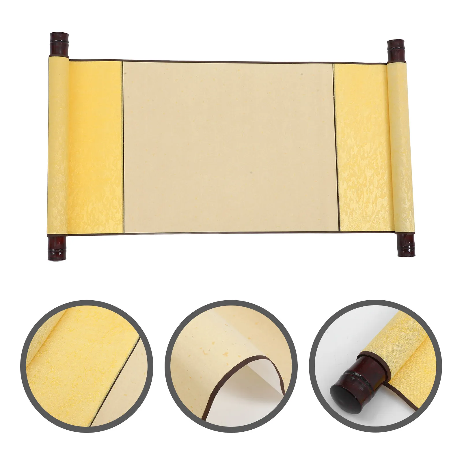 1Set Multi-Function Blank Hanging Scroll Paper Made of Cloth Paper Plastic for Calligraphy Practice Chinese Painting Wall Art