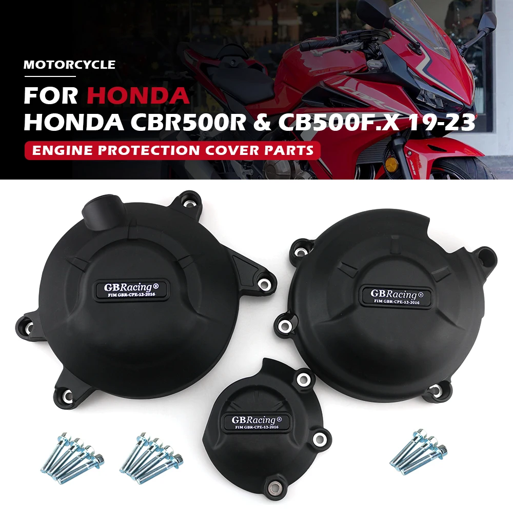 

GB Racing CBR500R мотоциклы крышка двигателя защитный чехол для HONDA CBR500F CB500X CM500 2019-2023 модифицированные аксессуары