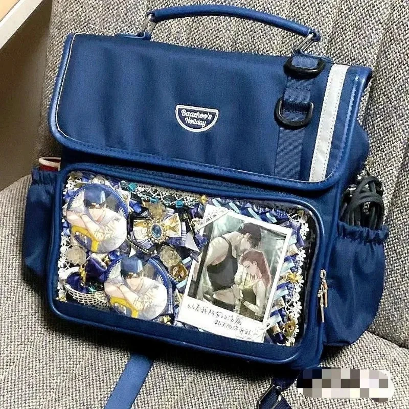 JIAERDI styl Preppy letnie torby szkolne estetyczne przezroczyste plecaki dla kobiet popularny plecak płócienny Mochila Mujer Ita Bag
