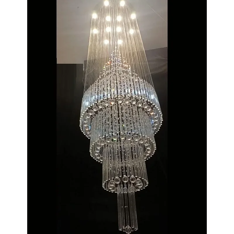 

chandelier crystal raindrop chandelier staircase chandelier villa entrance hall high ceiling