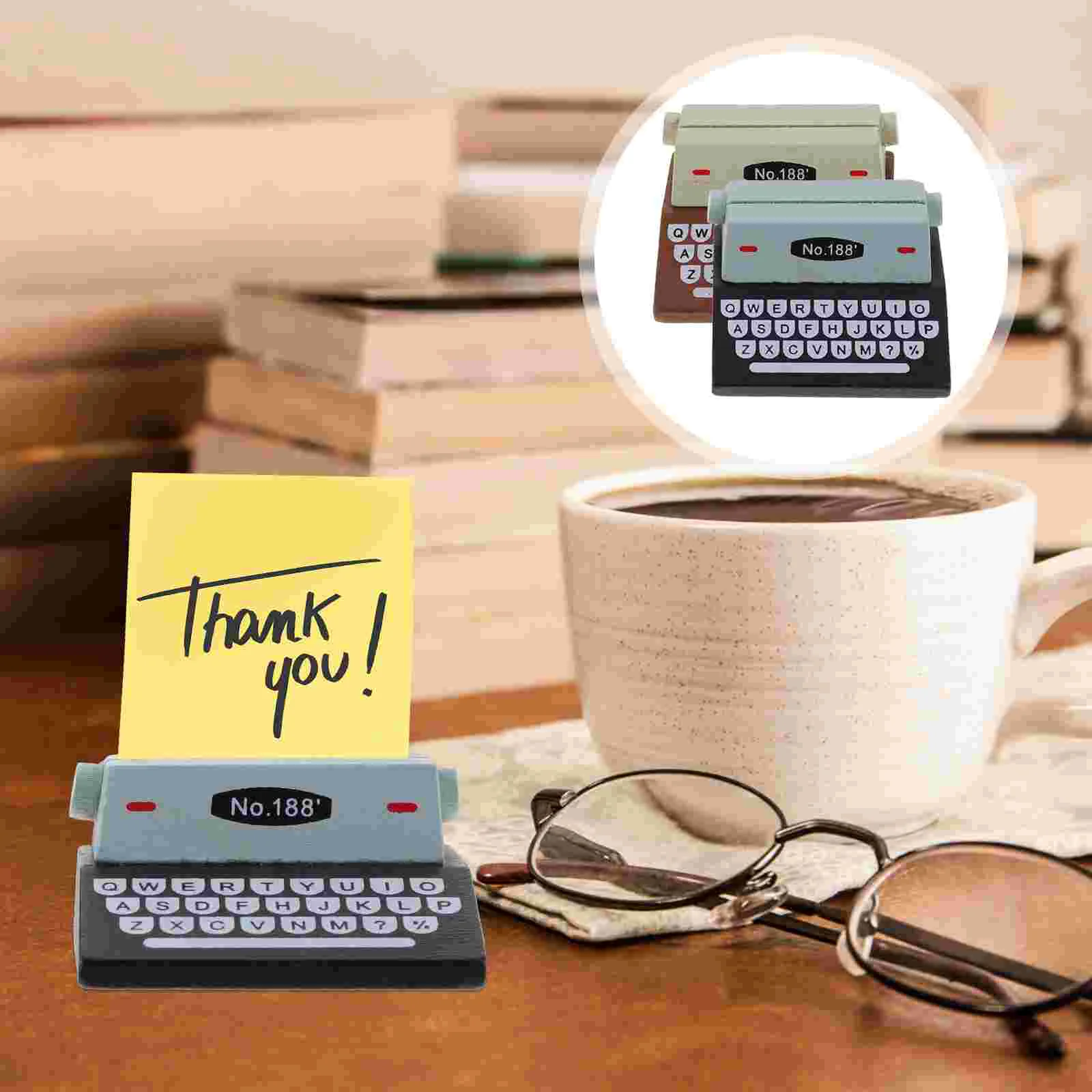 2 Pcs Reusable Memo Pad Clip Business Card Holder for Desk Compact Desktop Stand