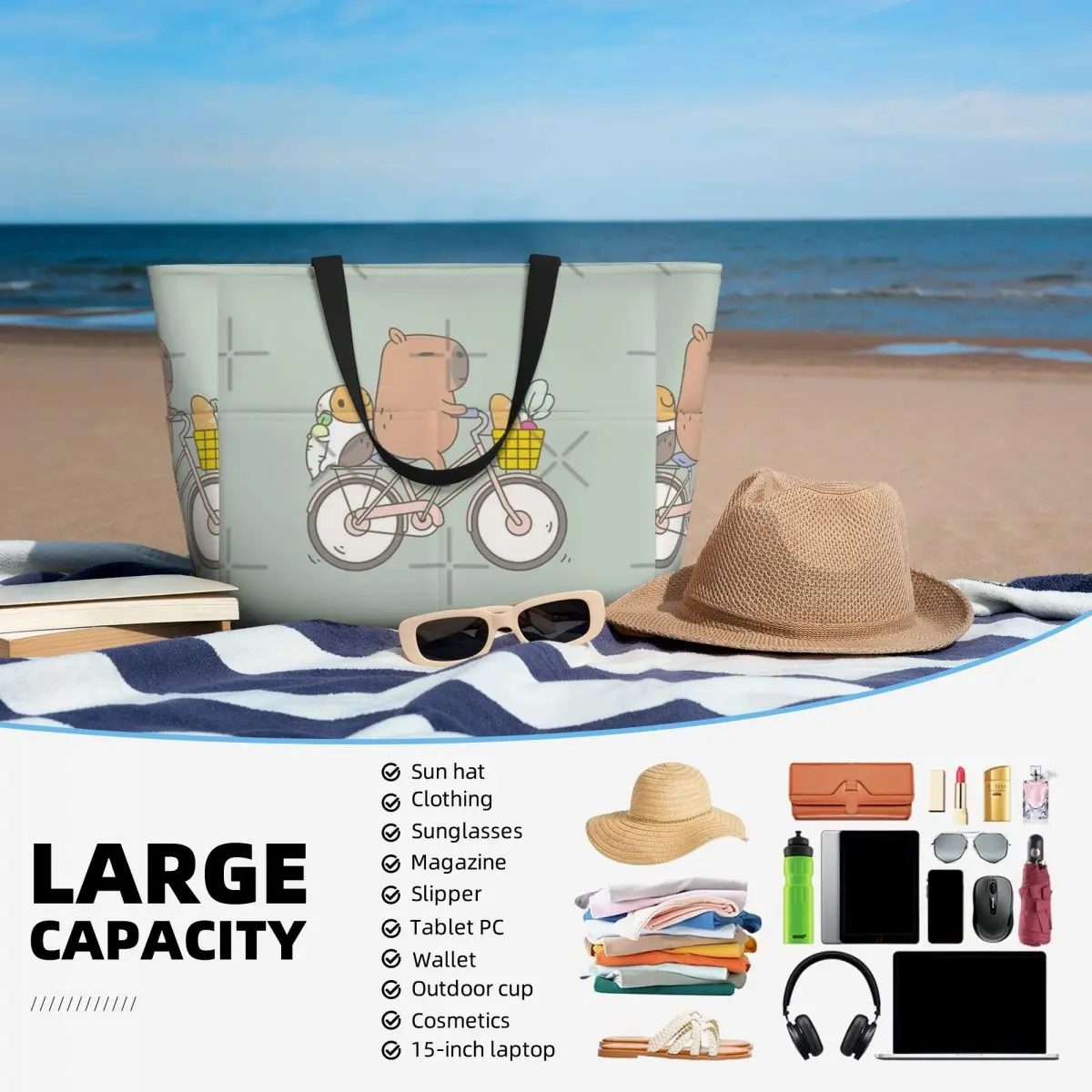 Bubu la borsa da viaggio da spiaggia per porcellino d'india, borsa da viaggio personalizzabile regalo di compleanno da viaggio per adulti modello Multi-stile