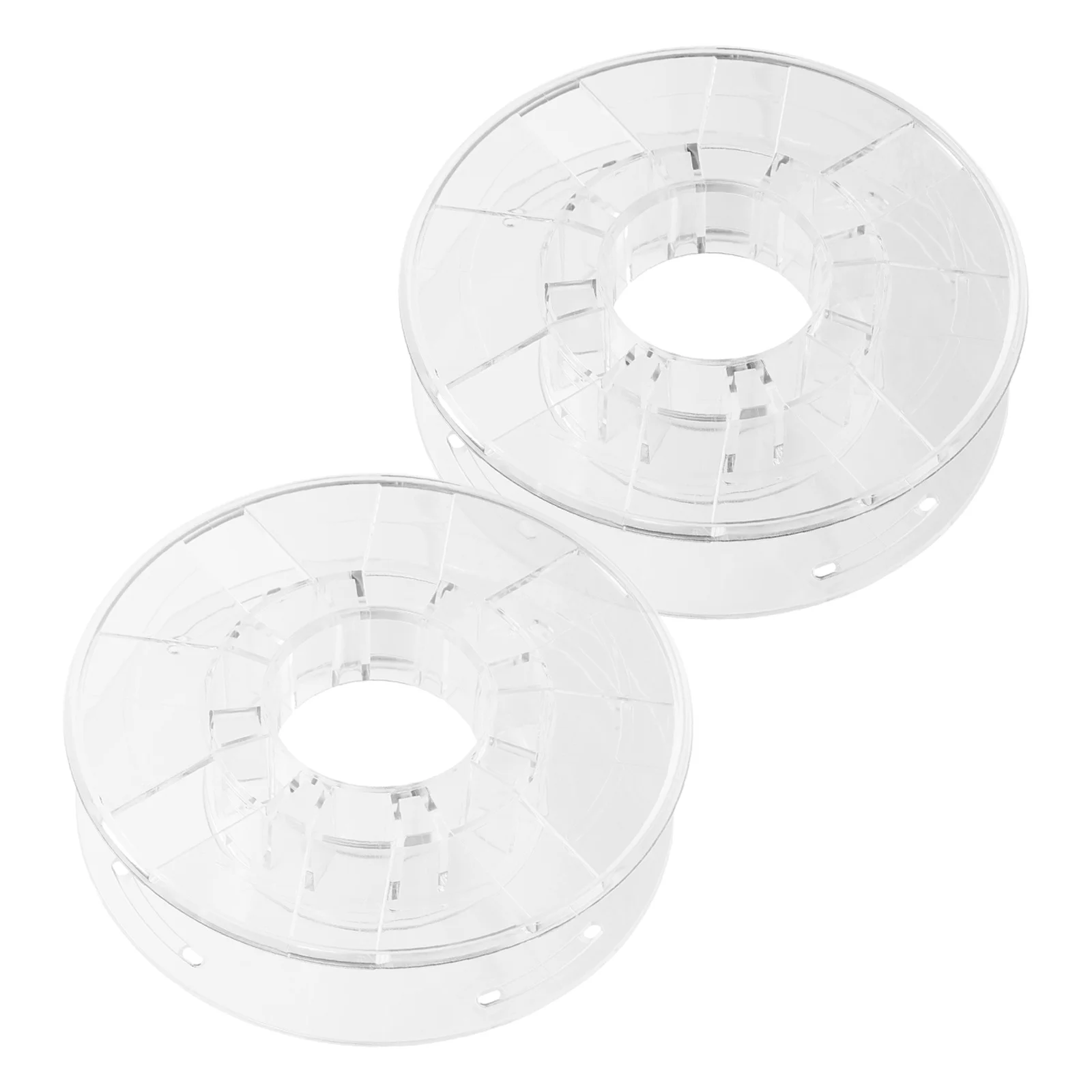 

2Pcs Clear Plastic 3D Filament Spool Holder Optimized Structure for Tangle-Free Cord Management in 3D Printing Setup