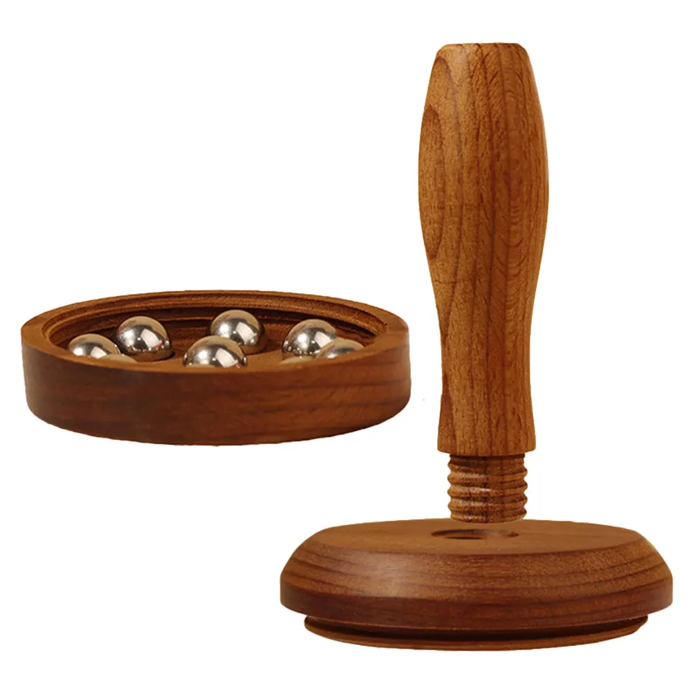 

9-Bead Massager Detachable Steel Balls Beads for Leg Neck Massage Handheld Manual Roller Tool