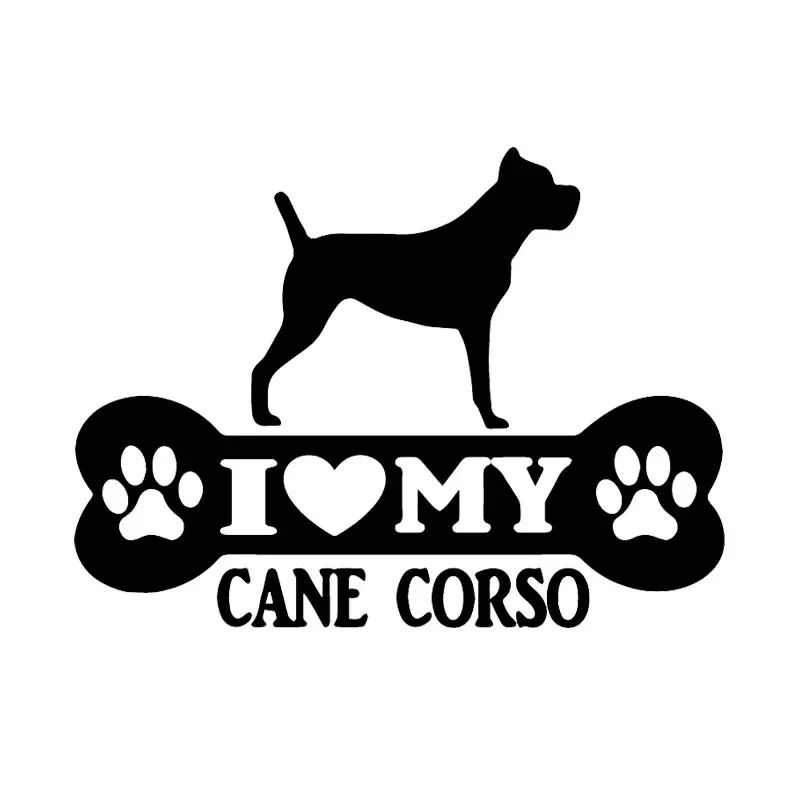 Funny I Love My Cane   Car Sticker Dog Automobiles Motorcycles Exterior Accessories Vinyl Decals Waterproof and Sunscreen