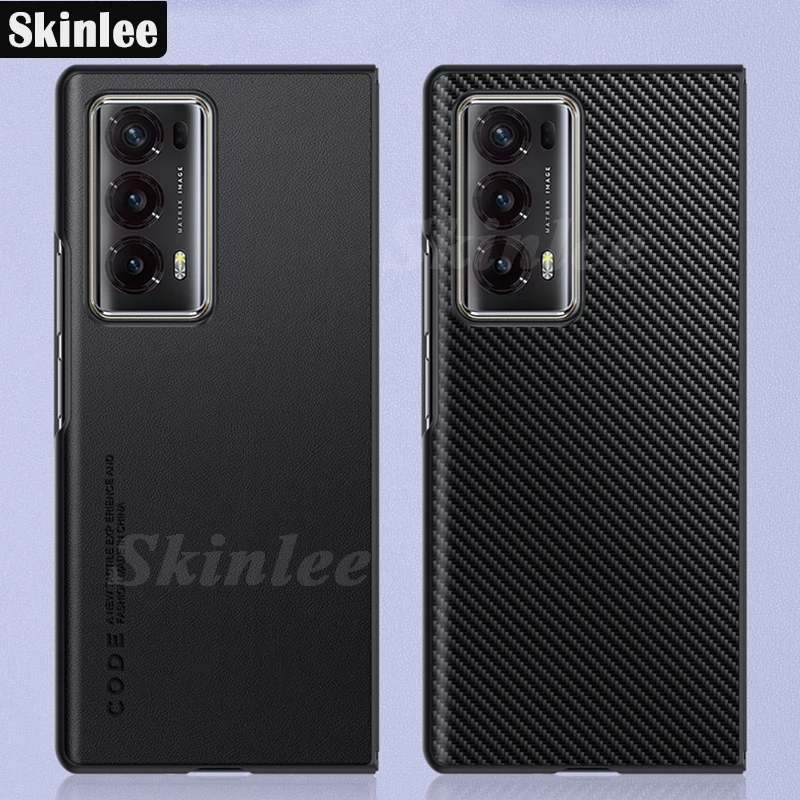 Skinlee Case For Honor Magic V2 Solid Color Leather Matte Shockproof Shell For Honor Magic Vs 5G Folding lntegrated Cover