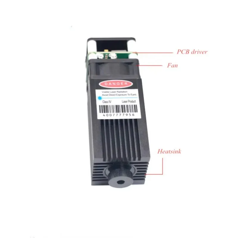 

High Power Adjustable 450nm 5W 5000mW Blue Module with 12V PWM for DIY Engraving