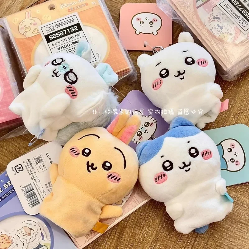 Kawaii Nagano Zelfaangringende Beer Chiikawa Intrekbare Sleutel Cover Serie Pluche Pop Speelgoed Anime Hachiware Usagi Tas Hanger Gift