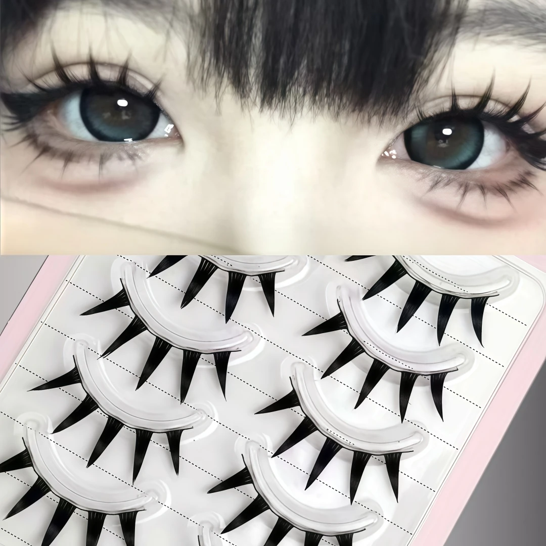 Wet-tip Eyelashes Are Extremely Popular, Full of Thai Fox-eye Electric Eye Vibe, Natural and Vivid, Not Heavy, Easily Create Aut