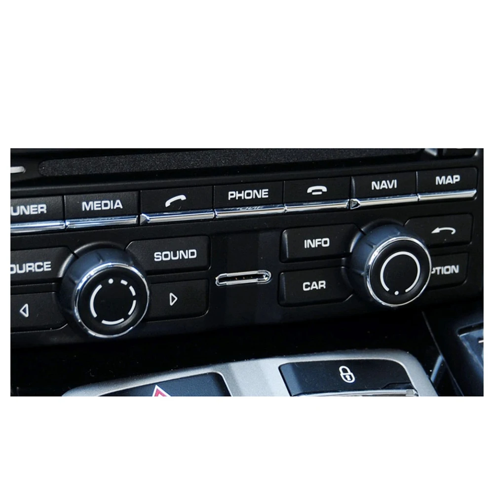 For Porsche Coupe 911 718 918 Boxster Cayman Car Center Console Audio Volume Knob Cover CD Control Switch Button
