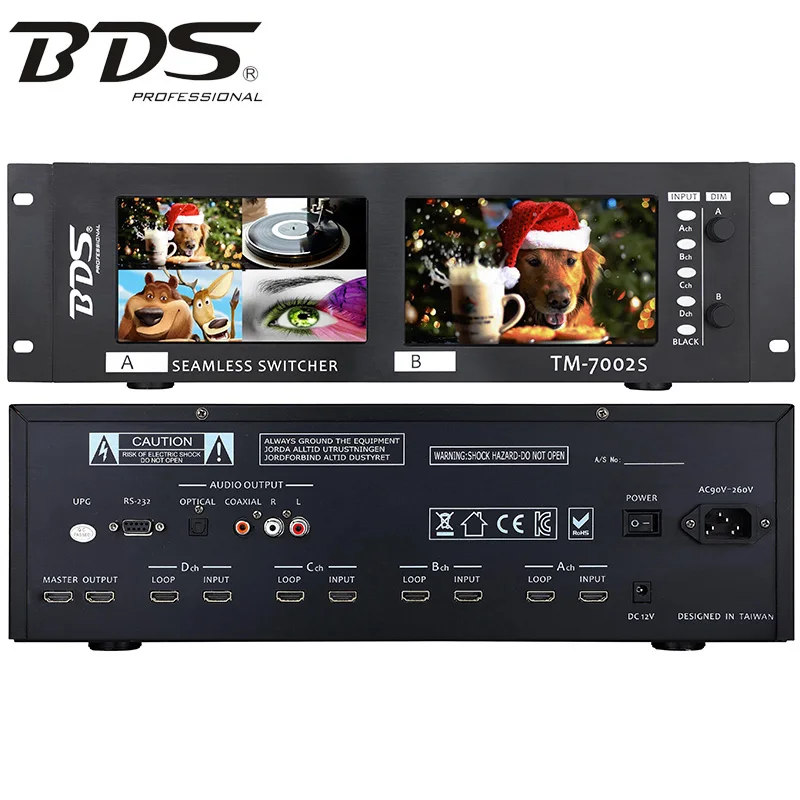 BDS TM-7002S 4K HDMI Matrix Switcher with 3x5