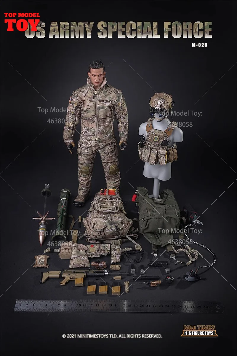 MAK Mini Times Toys M028 1/6 Scale US Army Special Forces Parachute Jump Full Set Movable Solider Action Figure für Hobby Geschenk 3