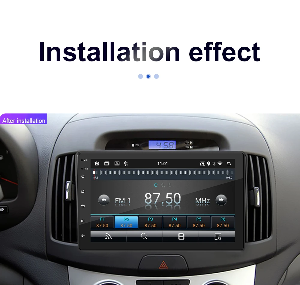

Автомобильный мультимедийный плеер с беспроводным Apple CarPlay, Android Auto, Mirror Link, Bluetooth, сенсорным экраном и радио