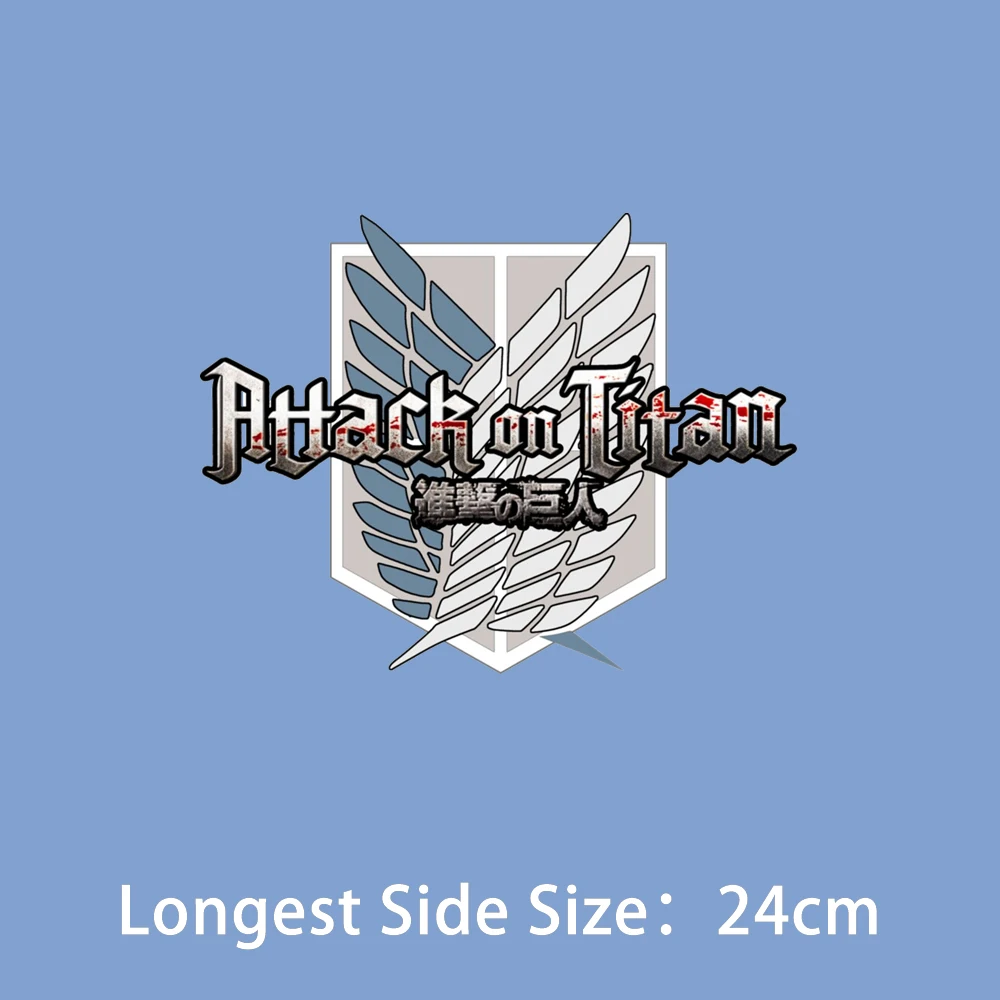 Attack On Titan Wings Thermal Transfer Sticker High Definition Diydecals Iron-On Patches For T-Shirts Washable Applique Decor