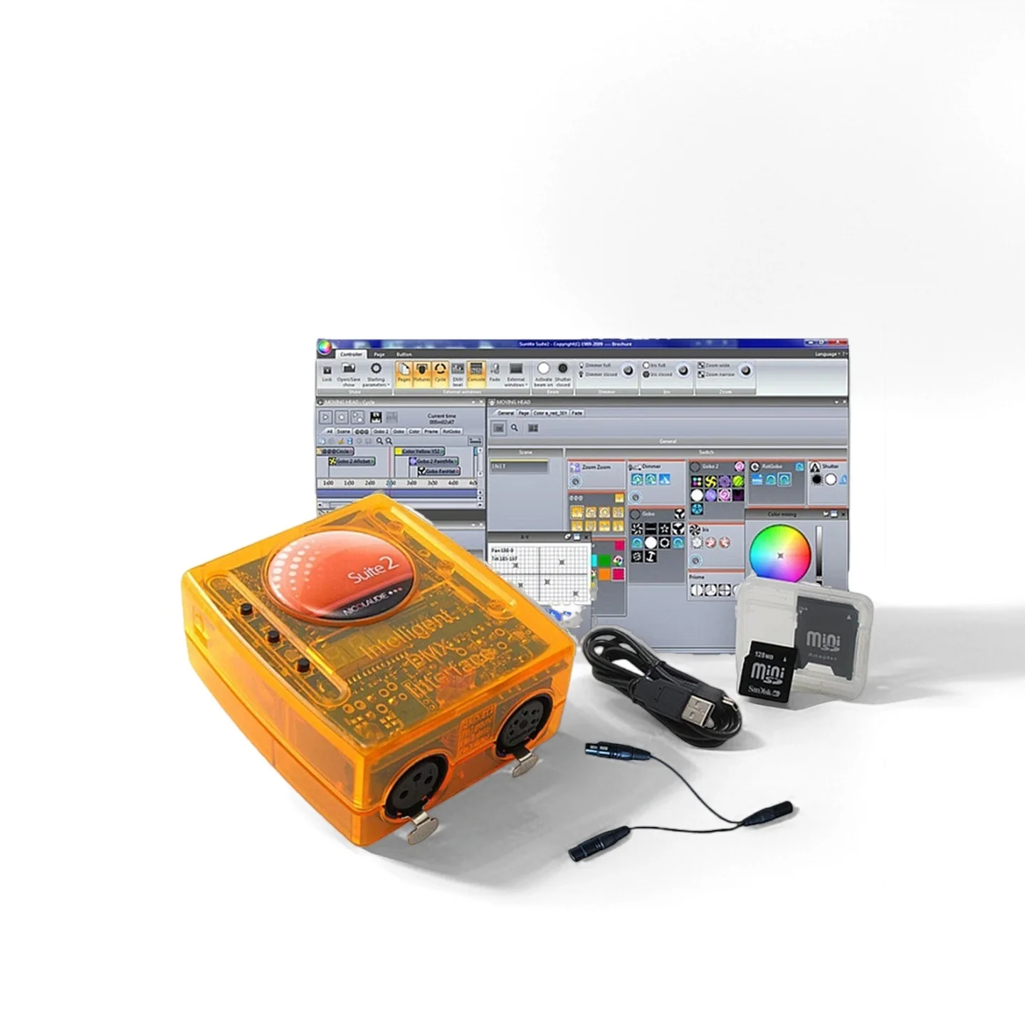 Sunlite Suite 2 Stage Lighting Controller DMX512 Software Controller Software DJ Disco Lighting Equipment Control disco light