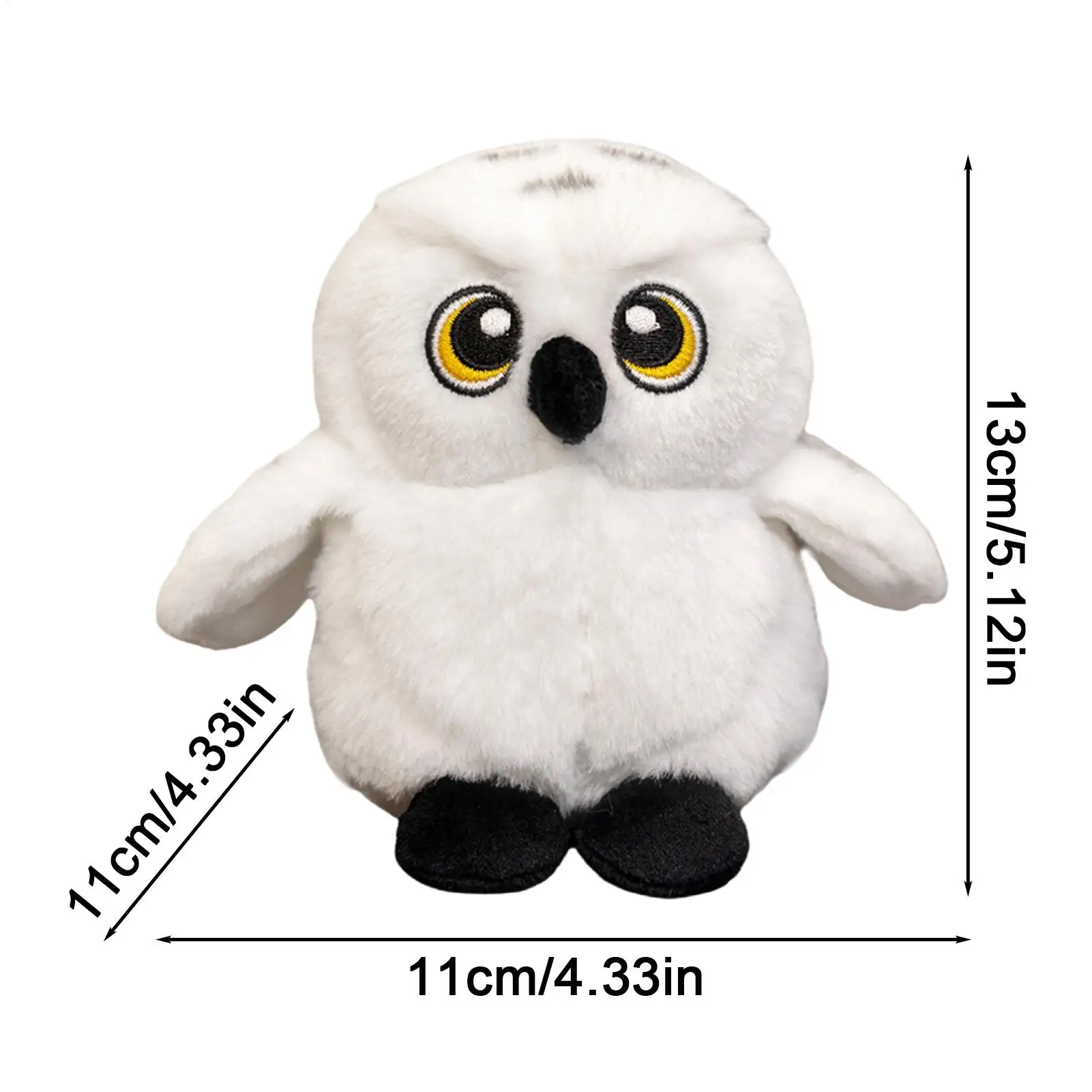 البومة محشوة الحيوان لينة 5.12 بوصة الشكل وسادة البومة محشوة لعب للأطفال الكبار الفتيات الفتيان صديقة عيد الحب أريكة عيد ميلاد