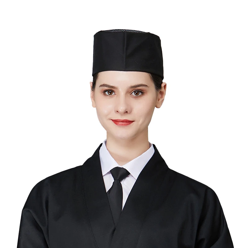 Gorro de Chef de doble capa, malla transpirable, para Hotel, Cocina, Restaurante, Sushi, Catering, servir camarero