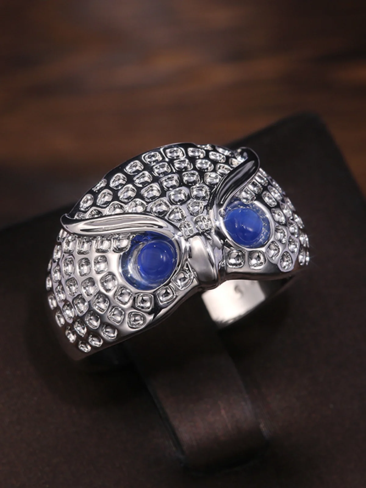 Popular Creative Owl Ring US Fashion Personality Cat Eye Gem Ring Plating Jewelry Wholesale Global Lowest Price $1 Free Postage