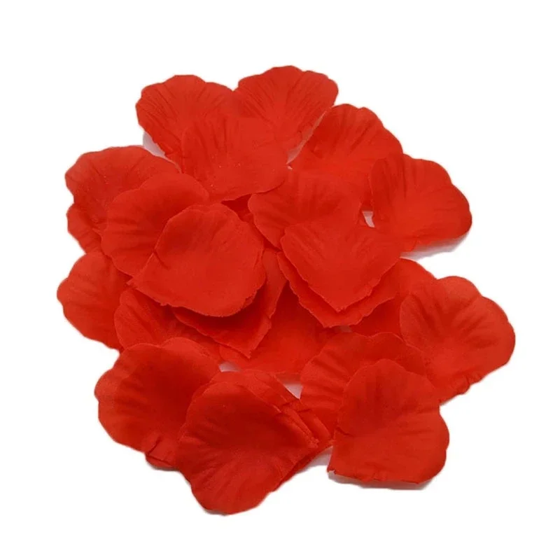 500/1000/3000pcs Artificial Dried Flower Silk Rose Petals Leaves Party Birthday Event Wedding Supplies Favor White Pink Red