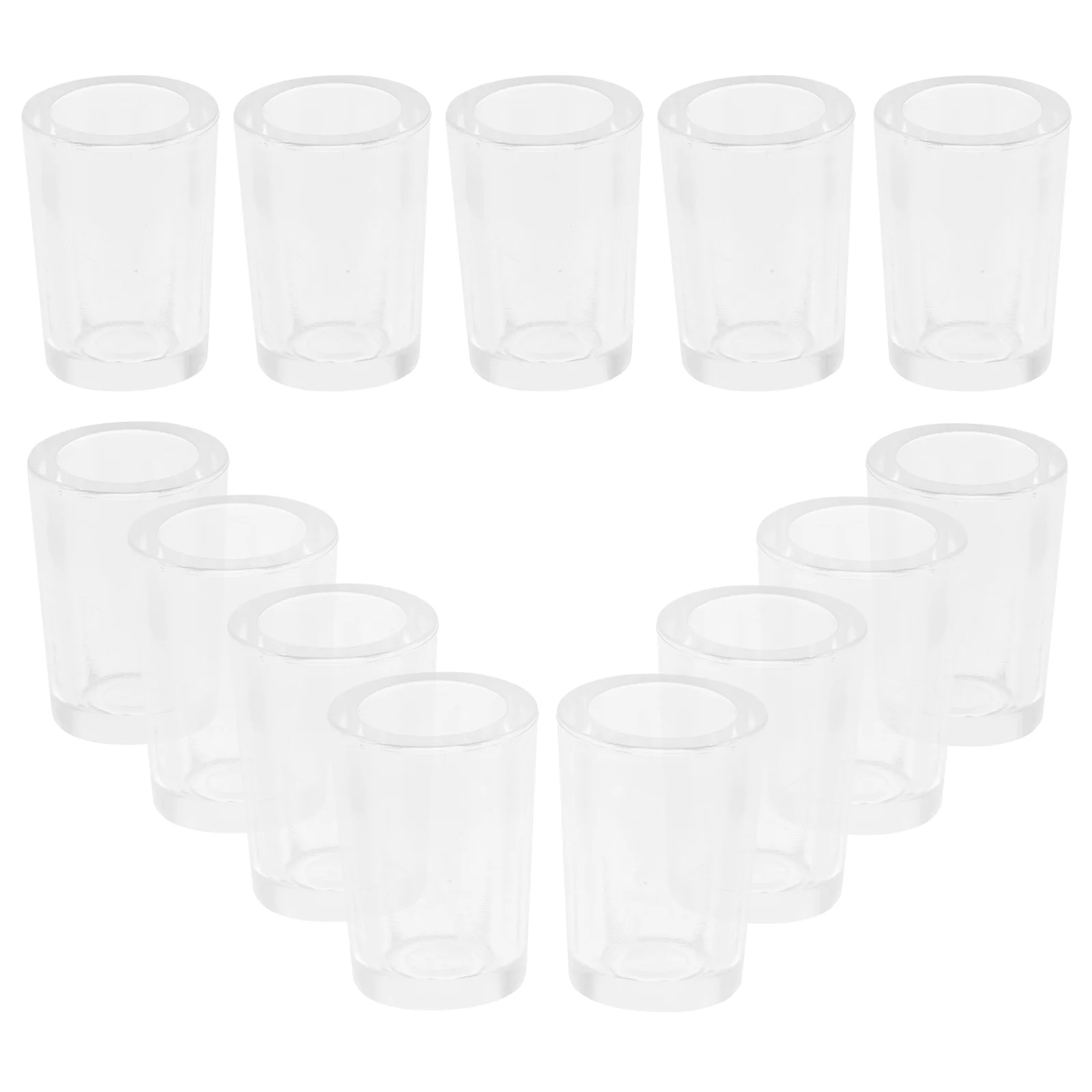 

20 Pcs Miniature Sturdy Cups Models Tea Accessories Realistic Abs House Transparent