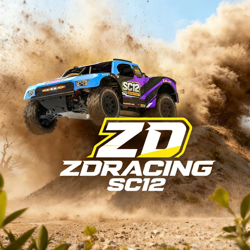 

1/12 ZD Racing SC12 4WD Brushless RC Short Course Truck, 70+KM/H High Speed Off-Road Vehicle, RTR with 3S Battery & Metal Parts