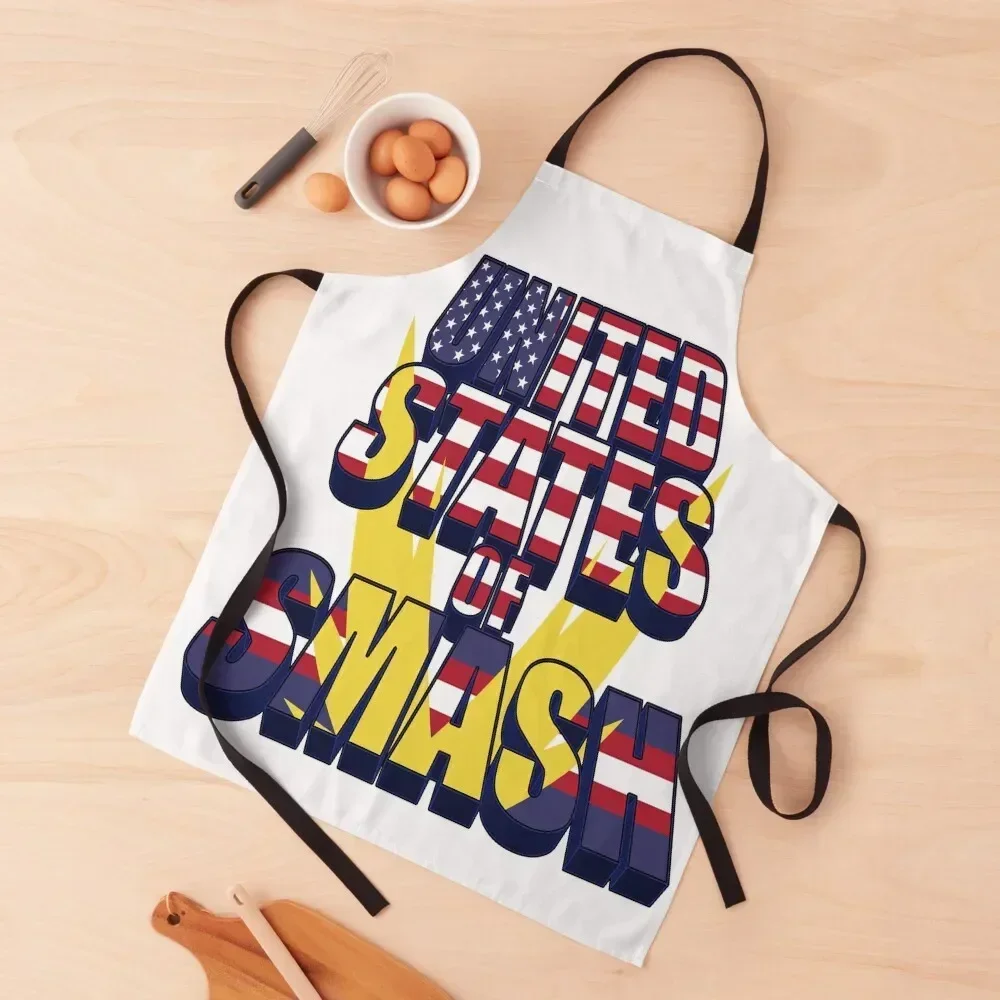 

United States of Smash Apron Things For The Kitchen For Man Custom Apron