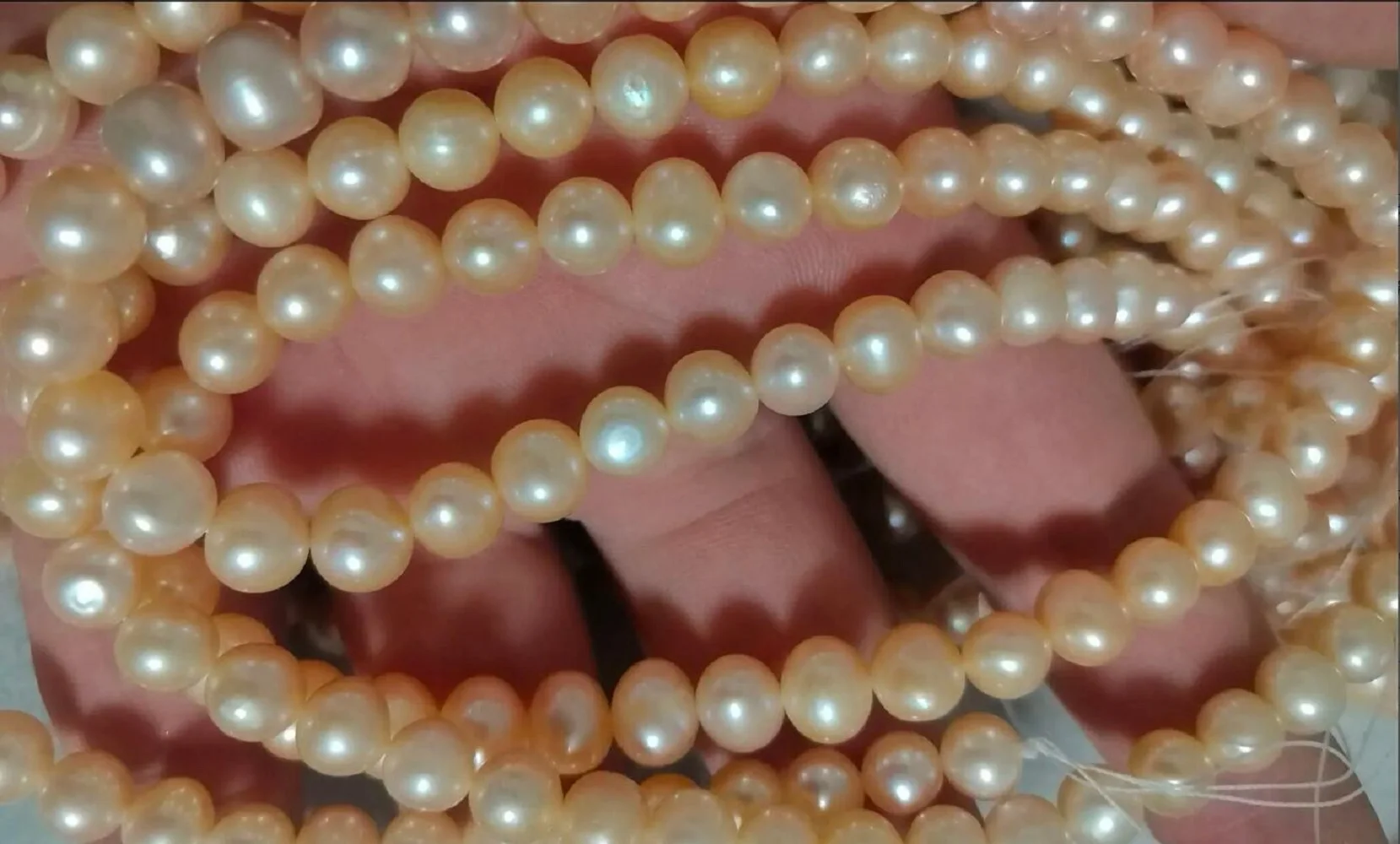 

AAA+ 7-8mm natural akoya pink pearl necklace 18in 36inch 54inch Exquisite jewelry and beautiful