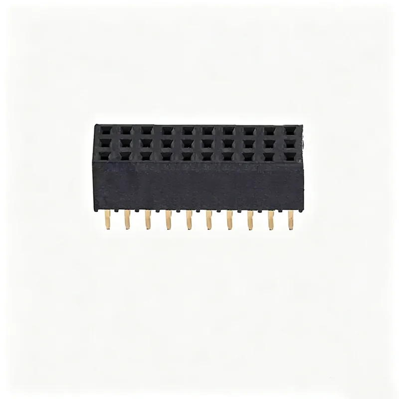 50pcs 2.54mm Pitch PH8.5 3 Row Female Header Straight Pin Socket Connector Gold Plated 3X2P/3/4/5/6/9/10-40P PCB Female Header