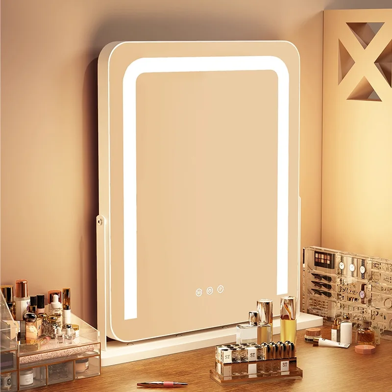 Dresser Mirror Makeup Mirror Desktop Desktop Master Bedroom Home LED with Light