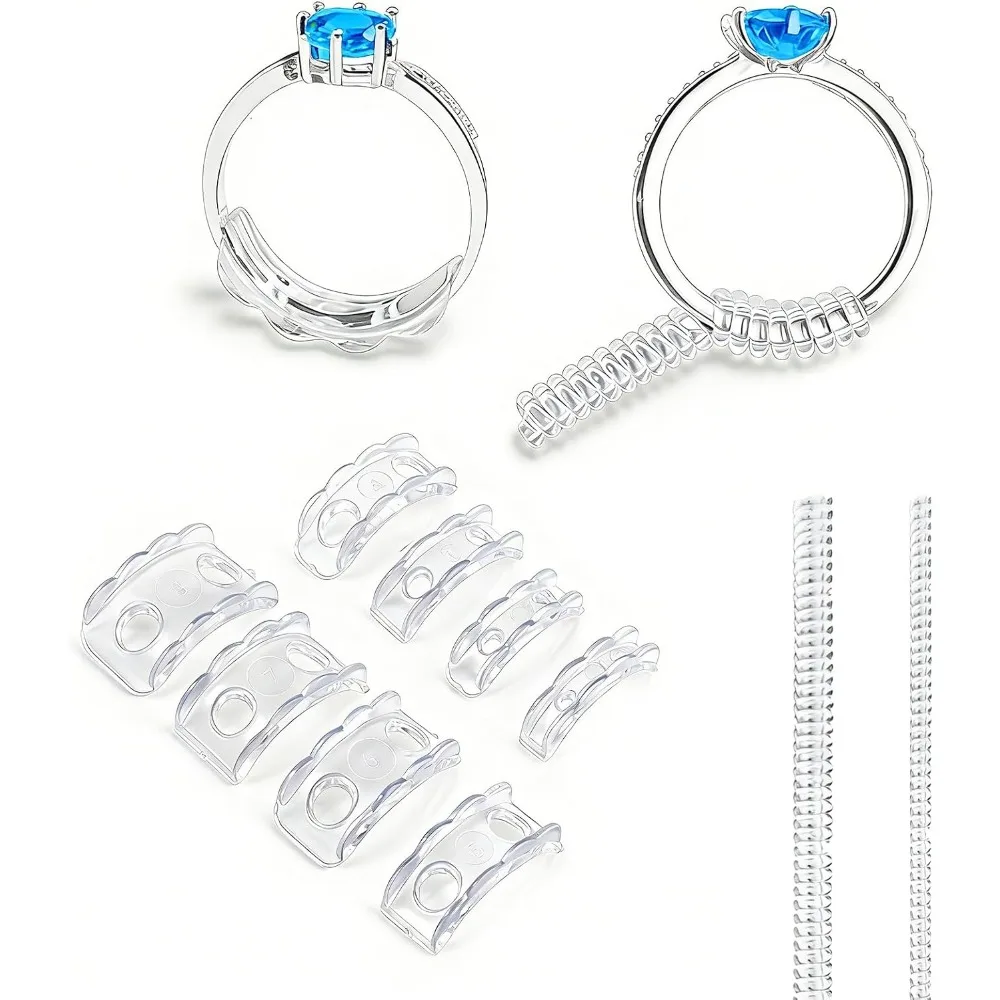 Ring Sizer Adjusters, Guards, and Spacers for Secure Fitting (10 Pack)